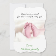 Obrigado Foto de Chuvinha de Bebê Verde