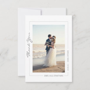 Cartão De Agradecimento obrigado fotográfico que você casou convidados min