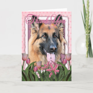 Cartão De Agradecimento Obrigado - German shepherd - Oportunidade