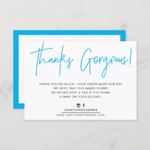 Cartão De Agradecimento OBRIGADO INSERIR o passarinho bonitinho moderno aq