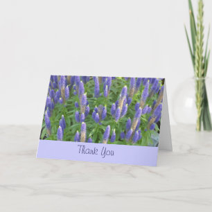 Cartão De Agradecimento Obrigado Lavanda