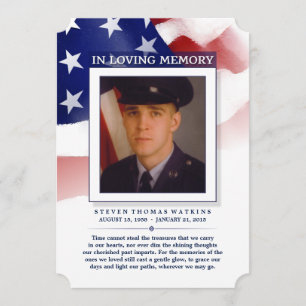 Cartão De Agradecimento Obrigado Loving branco & azul vermelho da foto da