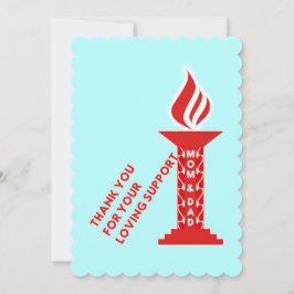 Cartão De Agradecimento Obrigado, mãe e Pai, pelo seu amável apoio