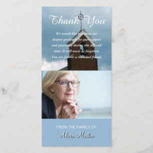 Cartão De Agradecimento Obrigado memorável da simpatia da foto você