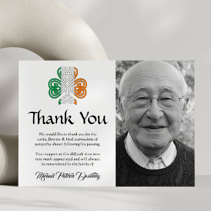 Cartão De Agradecimento Obrigado Memorial Funeral Nó Celta