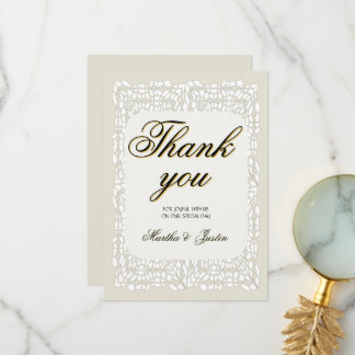 Cartão De Agradecimento Obrigado moderno elegante e personalizado você tem