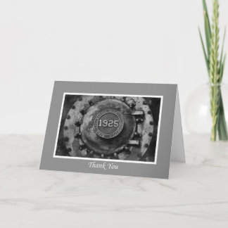 Cartão De Agradecimento Obrigado Motor de Comboio