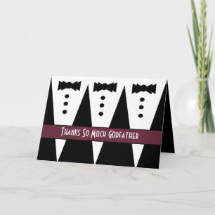 Cartão De Agradecimento Obrigado no Casamento do PADRINHO