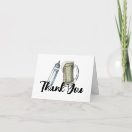 Cartão De Agradecimento Obrigado no Chá de Bebê Baby Brewing