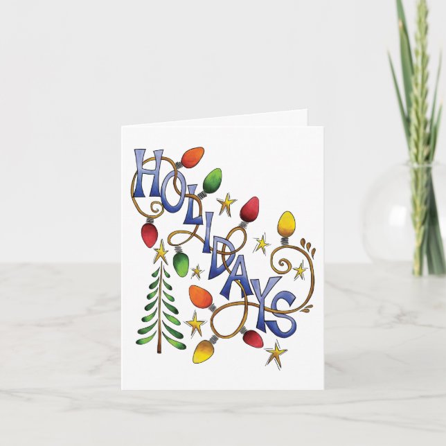 Cartão De Agradecimento Obrigado no Natal Antigo (Frente)