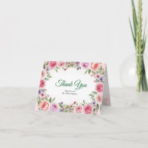Obrigado noivado de Verão Rosa Floral Rosa