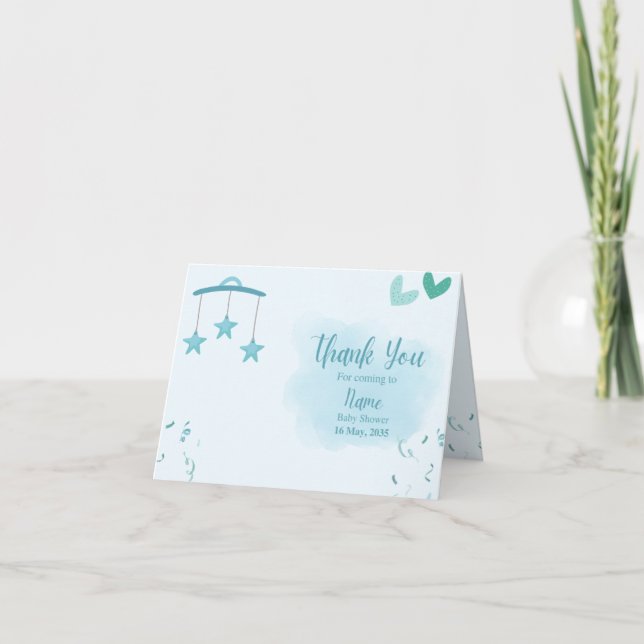 Cartão De Agradecimento Obrigado Nota (Frente)