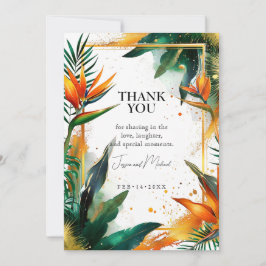 Cartão De Agradecimento Obrigado Pássaros verticais da Felicidade do Paraí