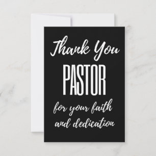 Cartão De Agradecimento Obrigado Pastor Pela Sua Fé