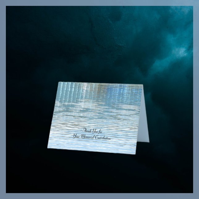 Cartão De Agradecimento Obrigado pela Contribuição Memorial, Reflexão (Criador carregado)