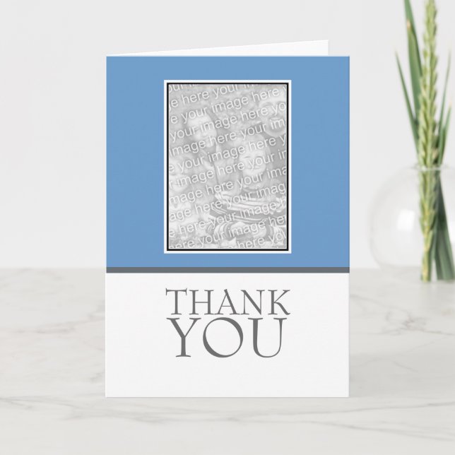 Cartão De Agradecimento Obrigado pela foto (Frente)