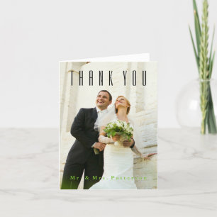 Cartão De Agradecimento Obrigado pela Foto do Casamento