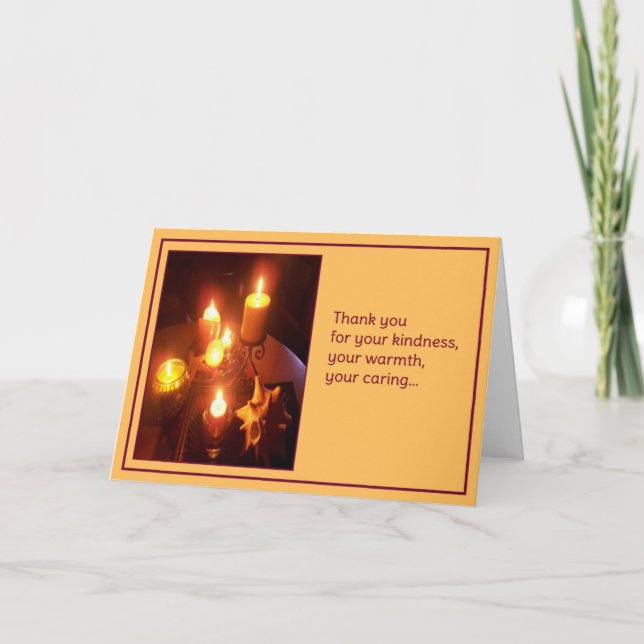 Cartão De Agradecimento Obrigado pela gentileza... (Frente)