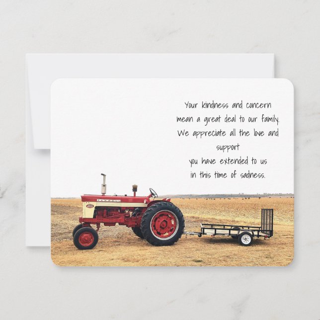 Cartão De Agradecimento Obrigado pela gentileza (Frente)