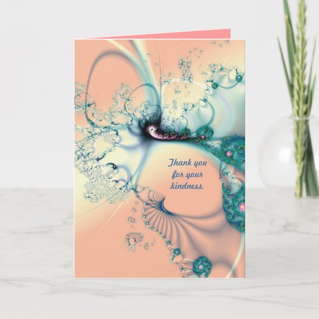 Cartão De Agradecimento Obrigado pela gentileza (Frente)