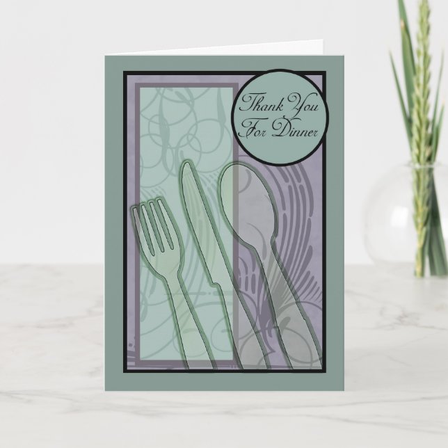 Cartão De Agradecimento Obrigado Pela Na moda Jante (Frente)