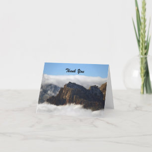 Cartão De Agradecimento Obrigado pela simpatia, Nestled nas nuvens