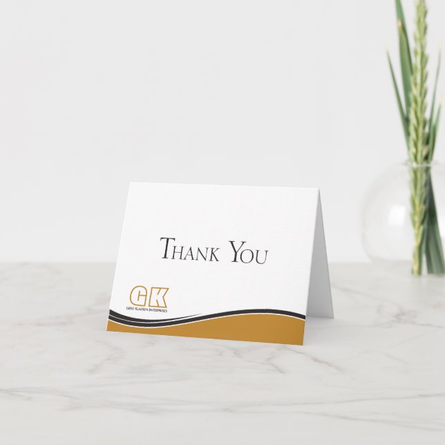 Cartão De Agradecimento Obrigado Pela Sua Empresa (Frente)