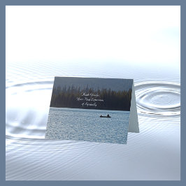 Cartão De Agradecimento Obrigado pela sua simpatia pelos pescadores no lag