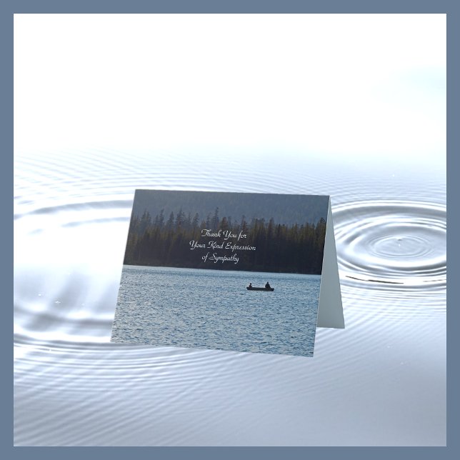 Cartão De Agradecimento Obrigado pela sua simpatia pelos pescadores no lag (Criador carregado)