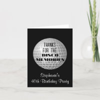 Obrigado pelas Memórias do Disco Aniversário de 40