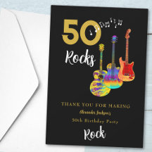 Obrigado pelo 50º Aniversário do 50 Rocks