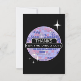 Cartão De Agradecimento OBRIGADO Pelo Amor Disco Bolo de Aniversário Paste