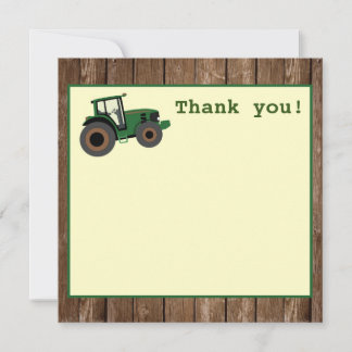 Cartão De Agradecimento Obrigado pelo Aniversário do Trator, Aniversário n