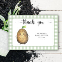 Obrigado pelo chá de bebê do adorável batata de de