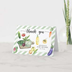 Cartão De Agradecimento Obrigado pelo chá de bebê localmente cultivado