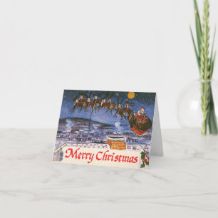 Cartão De Agradecimento Obrigado pelo Natal Antigo