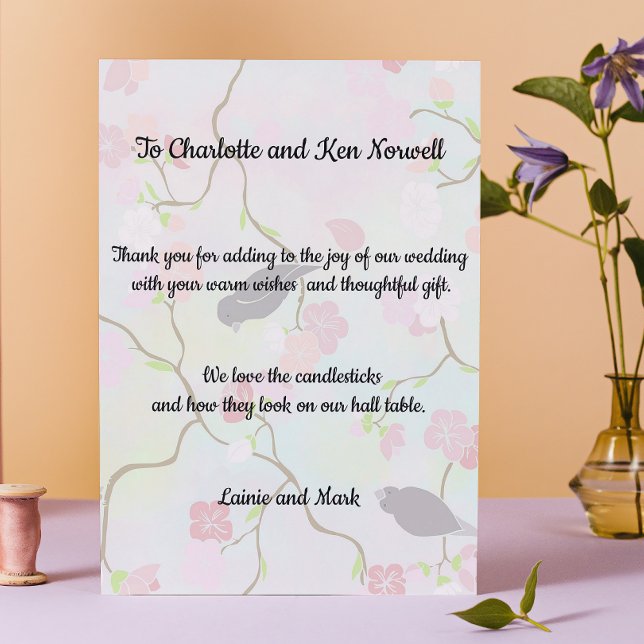 Cartão De Agradecimento Obrigado pelo presente 2 (Criador carregado)