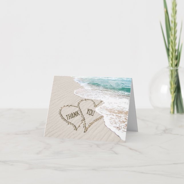 Cartão De Agradecimento Obrigado pelo presente de casamento (Frente)