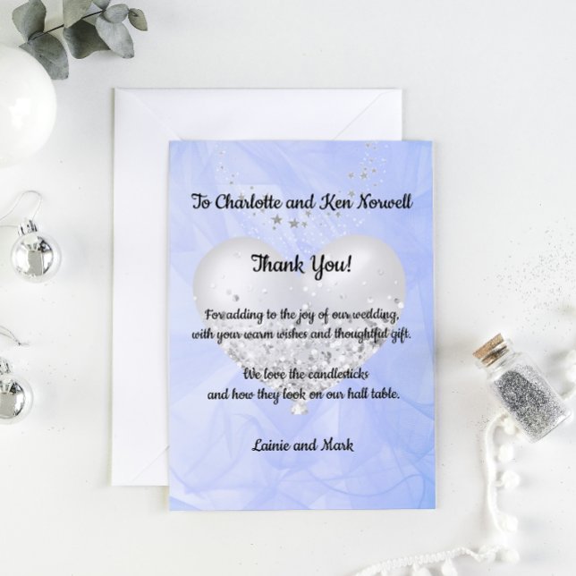 Cartão De Agradecimento Obrigado pelo presente de casamento 3 (Criador carregado)