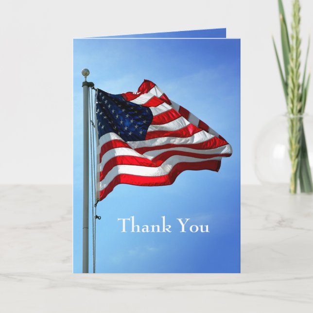 Cartão De Agradecimento Obrigado pelo Serviço Militar (Frente)