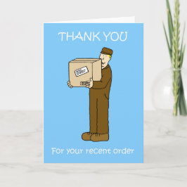 Cartão De Agradecimento Obrigado pelo seu pedido recente.