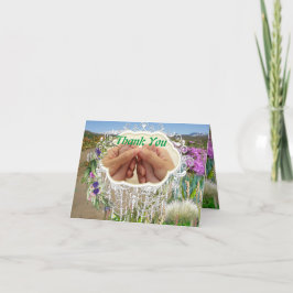 Cartão De Agradecimento Obrigado pelos presentes do Chá de fraldas Primave