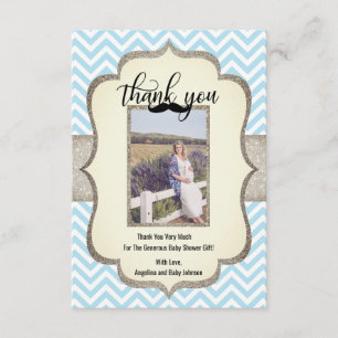 Cartão De Agradecimento OBRIGADO pequeno do tema do bigode do homem   VOC