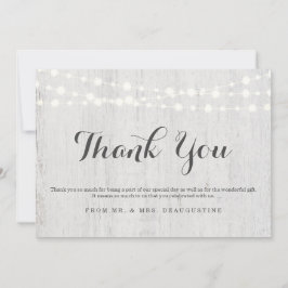 Cartão De Agradecimento Obrigado Personalizado em Madeira Rústica