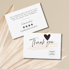 Cartão De Agradecimento Obrigado Personalizado Nota Para O Cliente