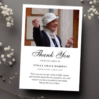 Cartão De Agradecimento Obrigado Personalizado Simpatia Fotográfica Funera