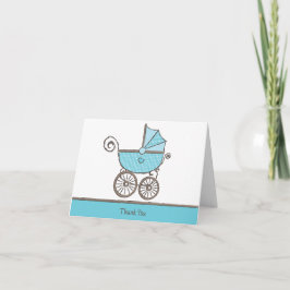 Cartão De Agradecimento Obrigado personalizável - Menino