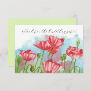 Cartão De Agradecimento Obrigado Pobias De Presente De Aniversário