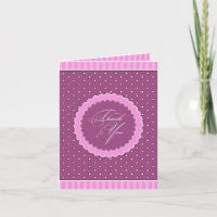 Obrigado Polka Pink Purple Card