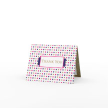 Obrigado - Pontos Dourados, Azuis, Rosa e Branco